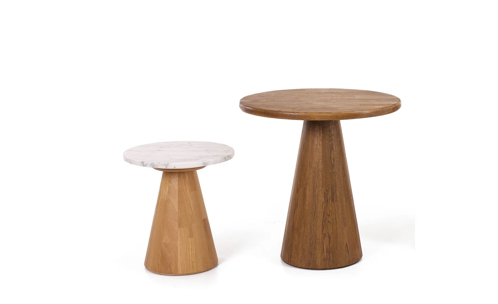 Mushroom Oak Side Table