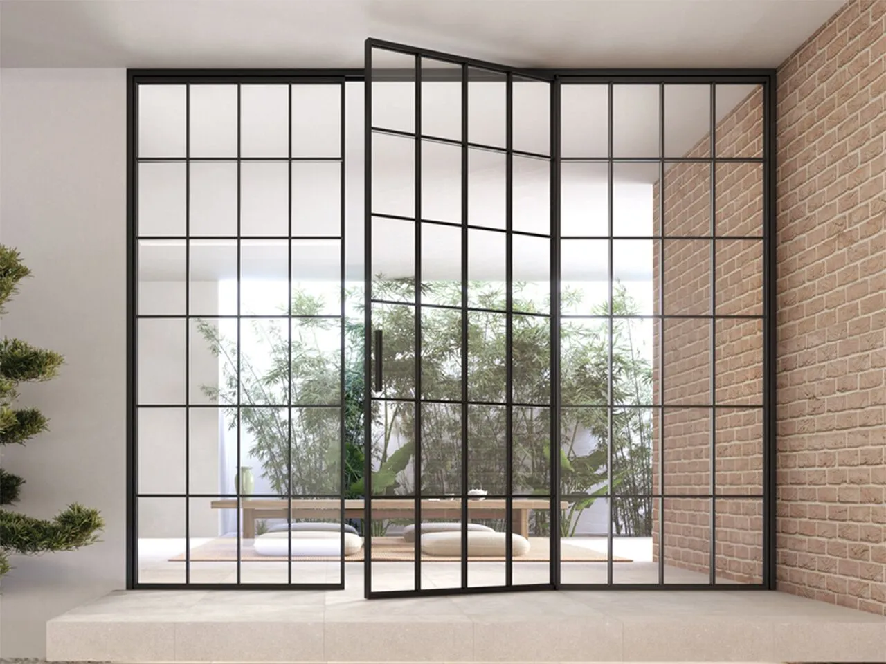 TIP G Glass and Aluminum Partition