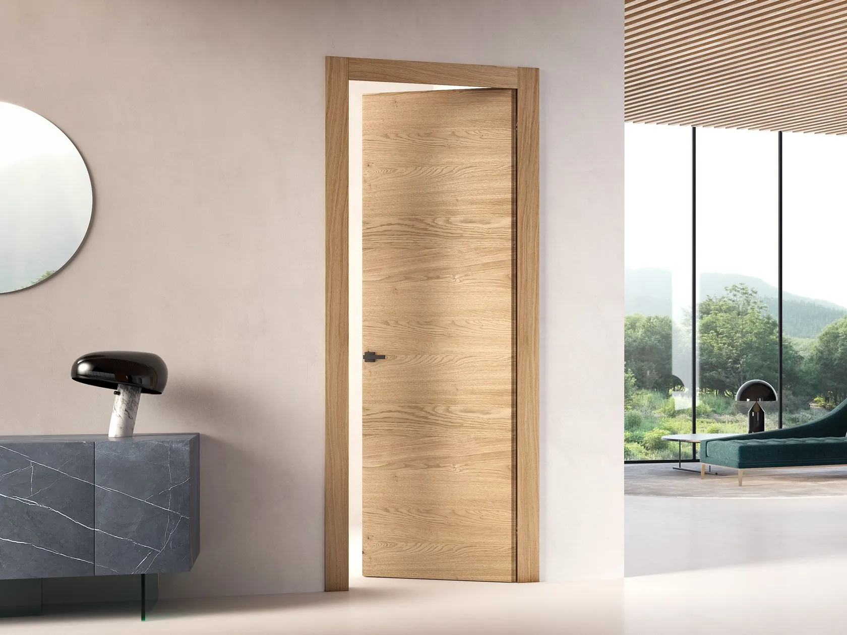 NODATO ON Hinged Wooden Door